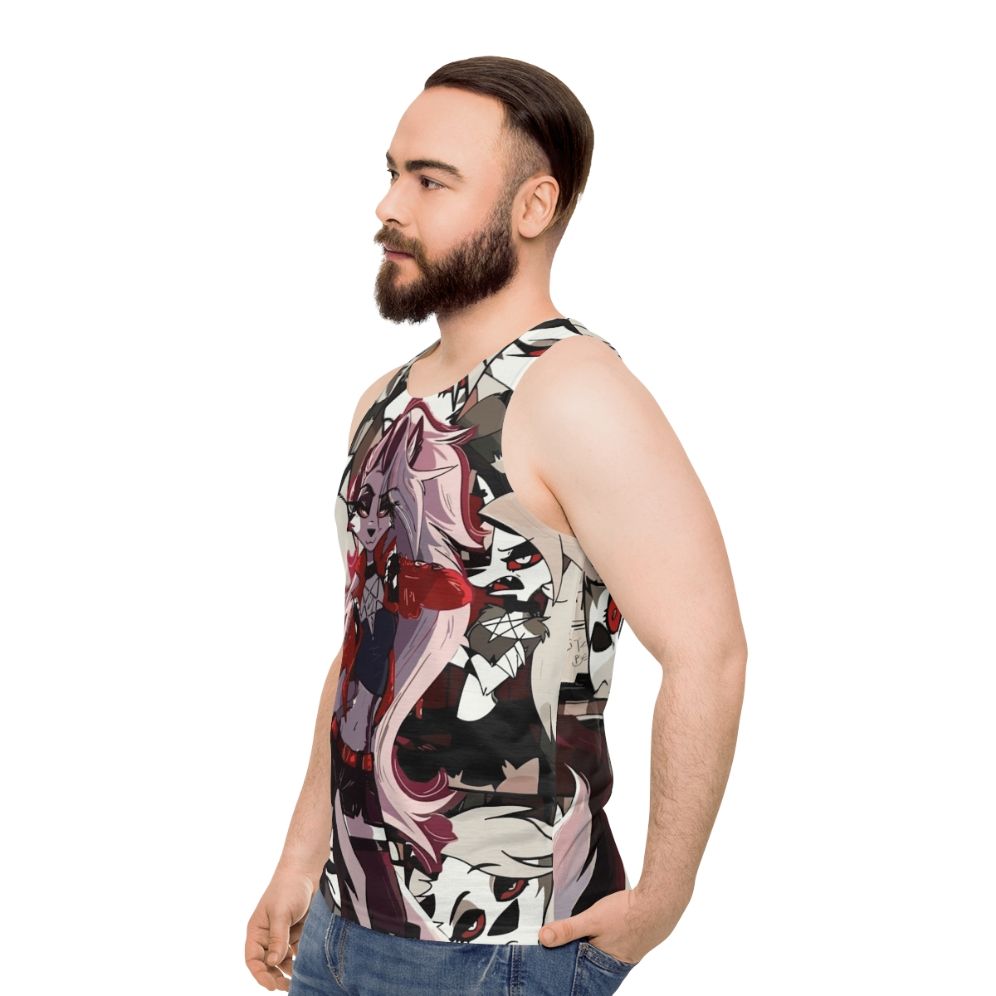 Helluva Boss Loona Unisex Tank Top - men side