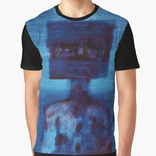 Sidney Nolan Australian Artist Graphic T-Shirt featuring Ned Kelly series and outback landscapes