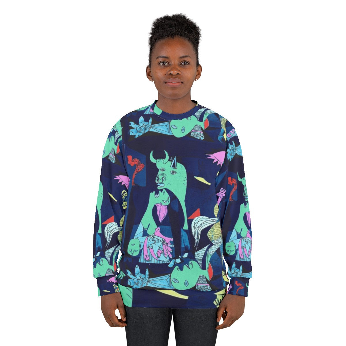 Guernica Pop Art Sweatshirt with Picasso Artwork - women