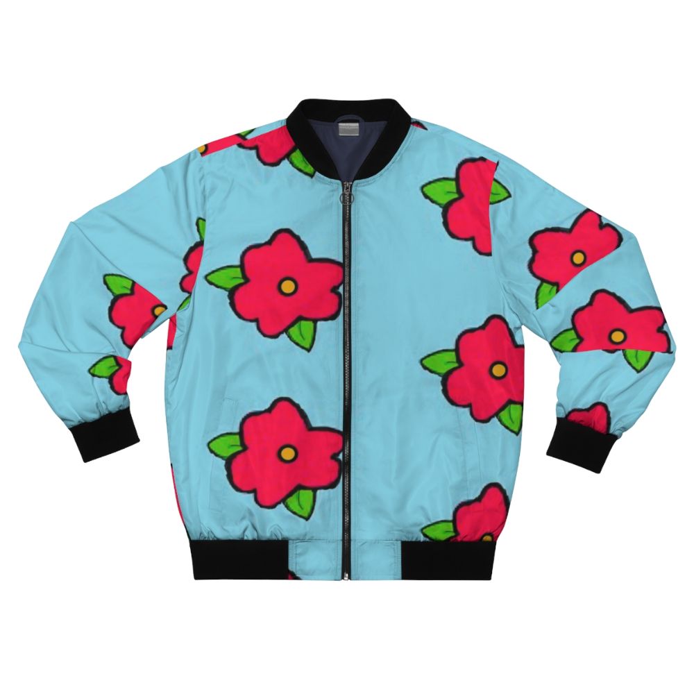 King Size Homer Muumuu Flower Bomber Jacket