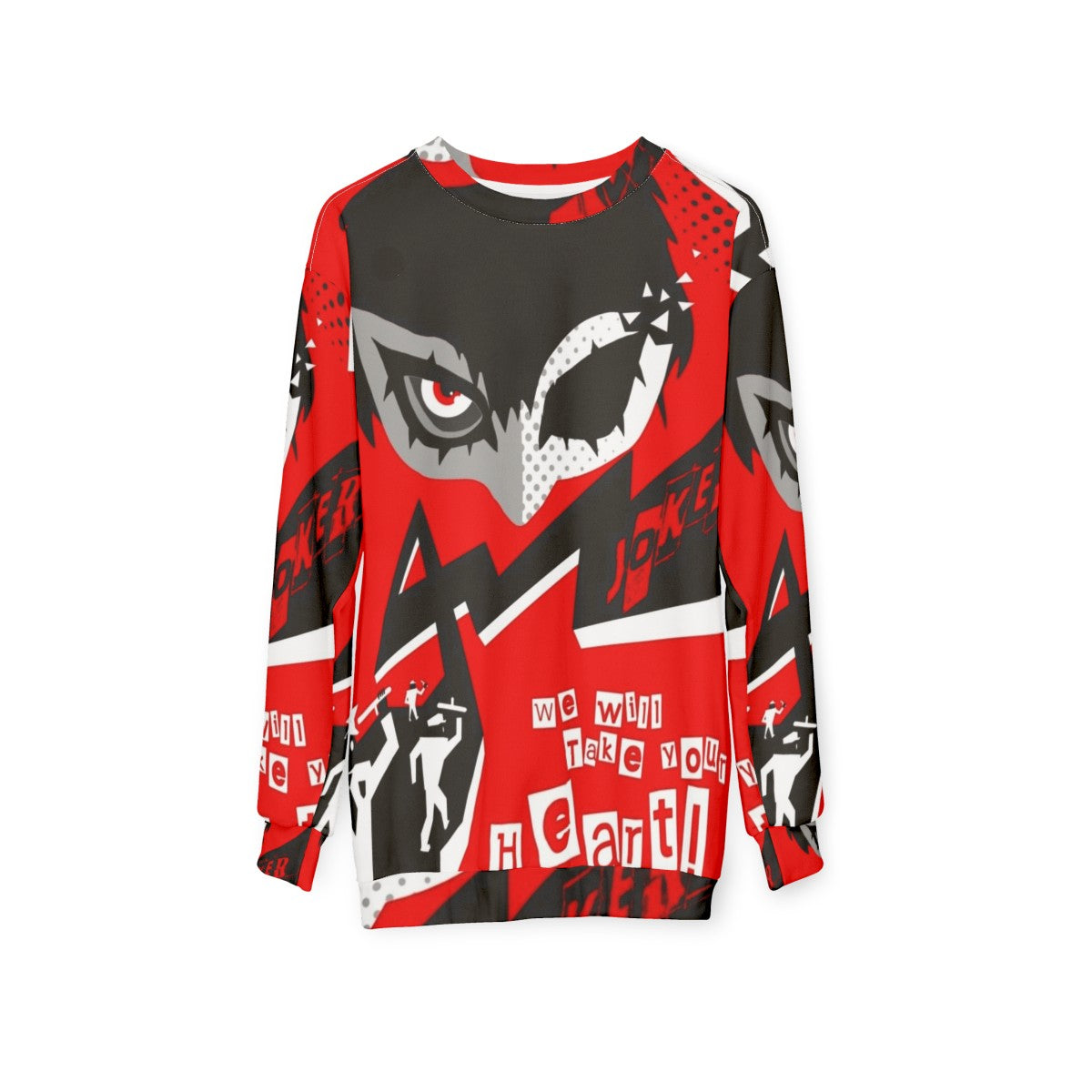 Persona 5 Joker "Take Your Heart" Sweatshirt - hanging