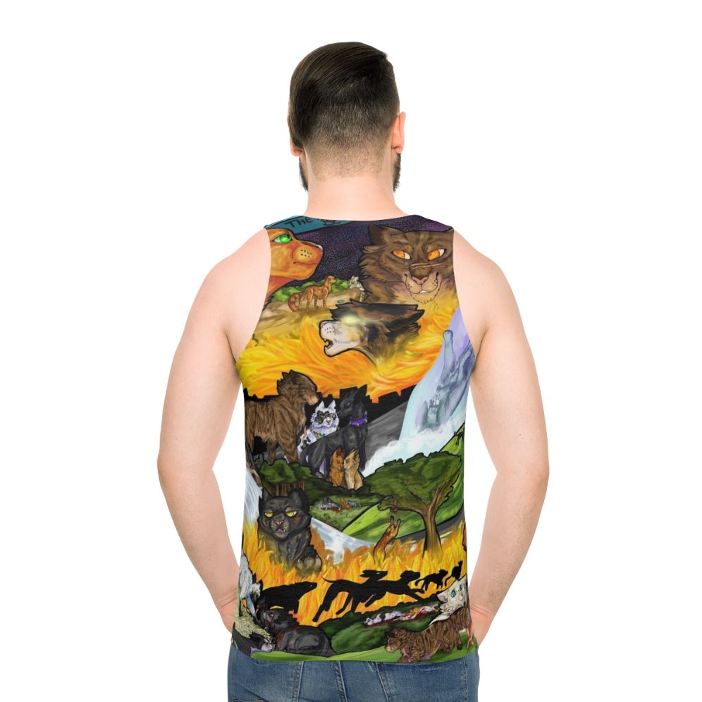 Warrior Cats The Prophecies Begin Unisex Tank Top - men back