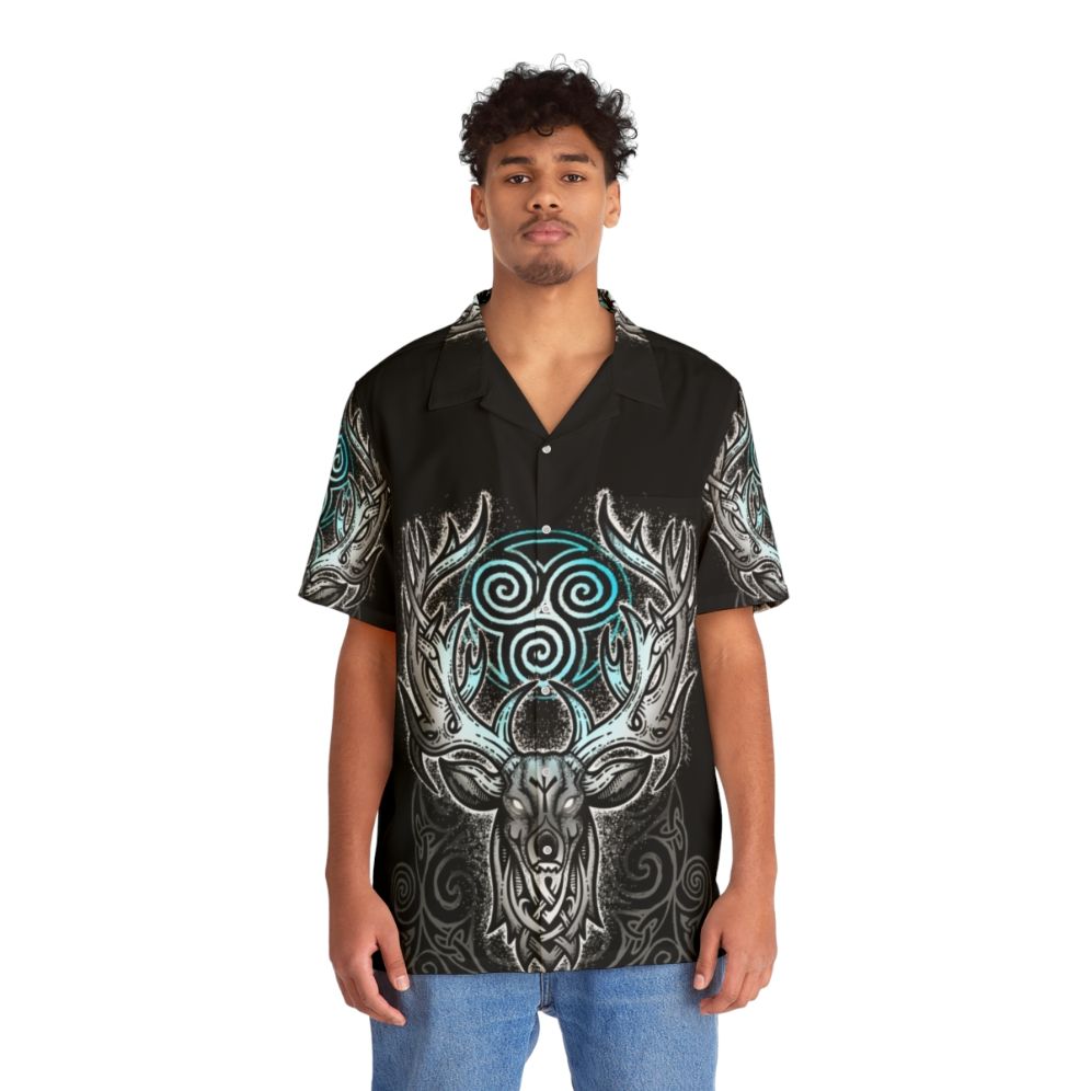 Legend of the White Stag Hawaiian Shirt - People Front