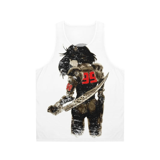 Distressed unisex manga angel battle angel tank top