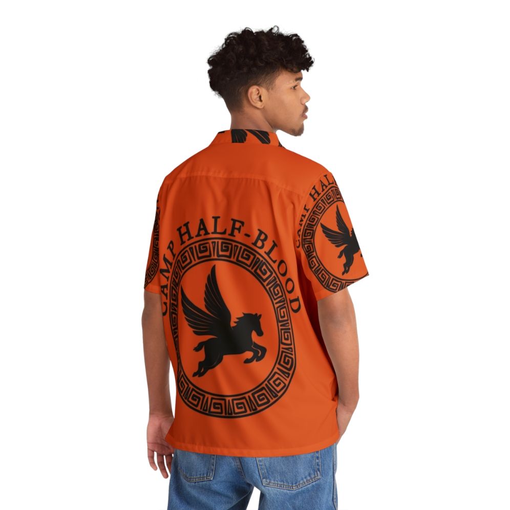 Camp Half Blood Hawaiian Shirt with Logo - People Back