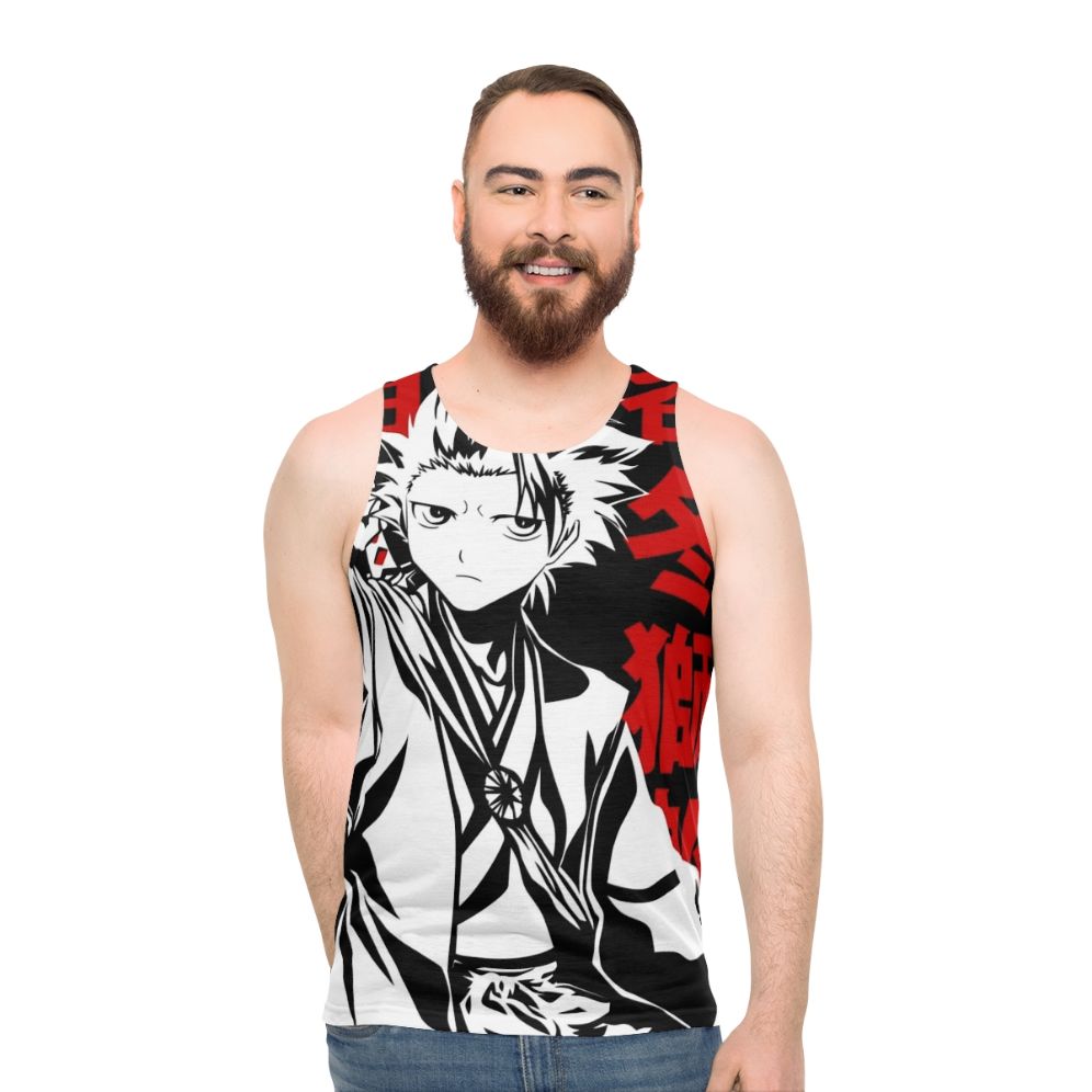 Toshiro Hitsugaya 10th Division Captain Anime Unisex Tank Top - men