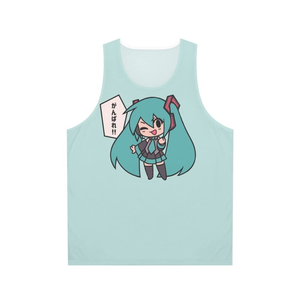 Hatsune Miku Chibi Ganbatte Unisex Tank Top