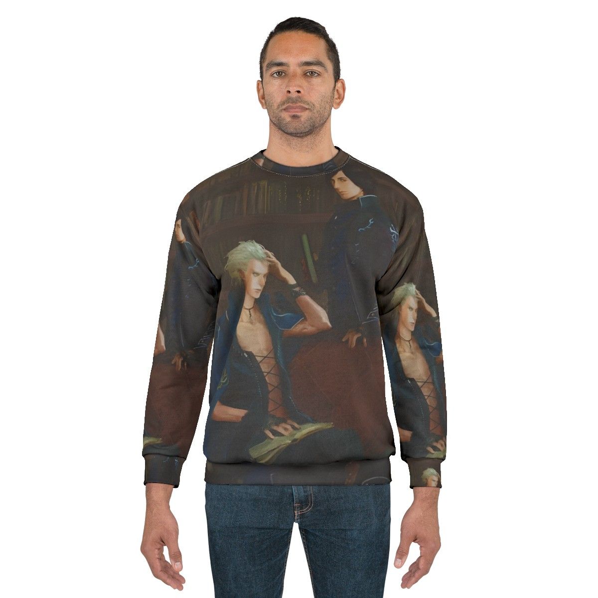 Devil May Cry Painting Sweatshirt featuring Dante, Vergil, and Nero - men