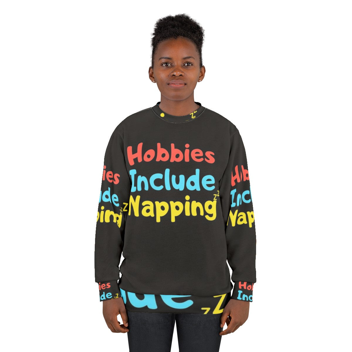 Hobbies Include Napping Funny Hobby Sweatshirt - women