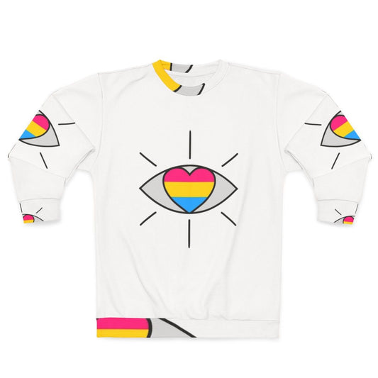 Retro pansexual sweatshirt with vintage airline-inspired design