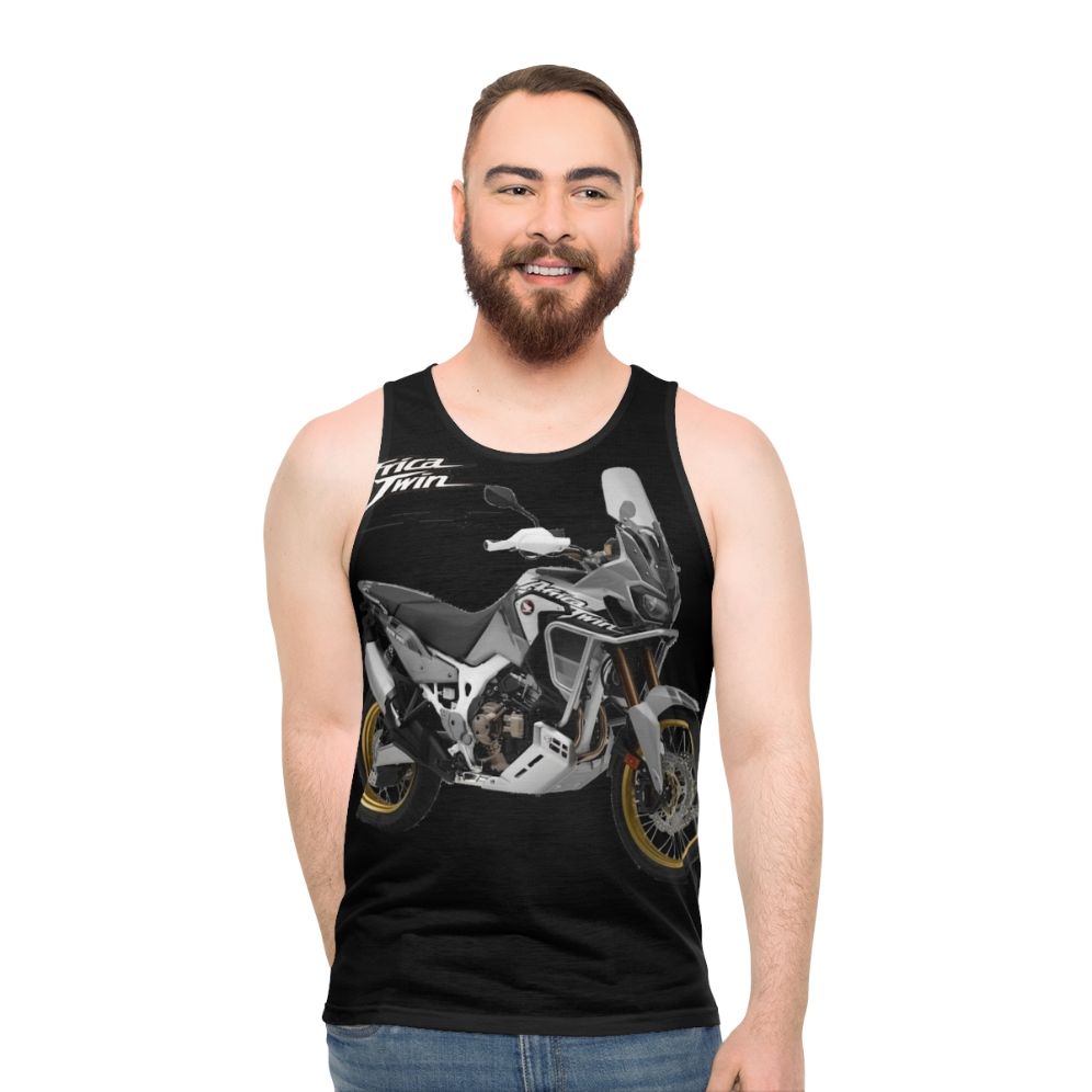 Africa Twin unisex motorcycle adventure rider tank top - men