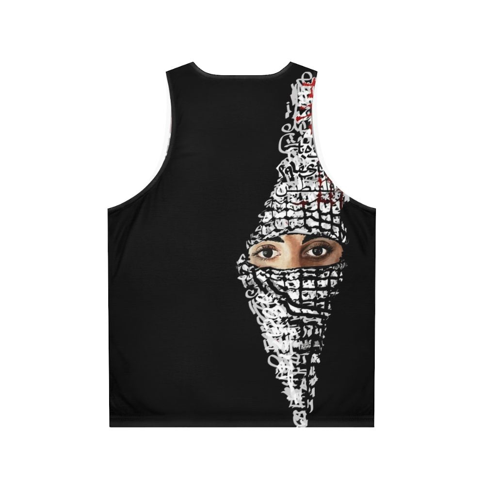 Unisex Palestine Resistance Tank Top - Back