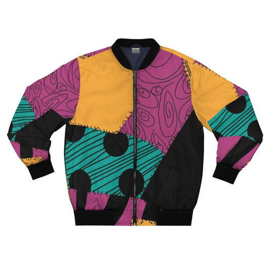 Nightmare Before Christmas inspired bomber jacket with Tim Burton design