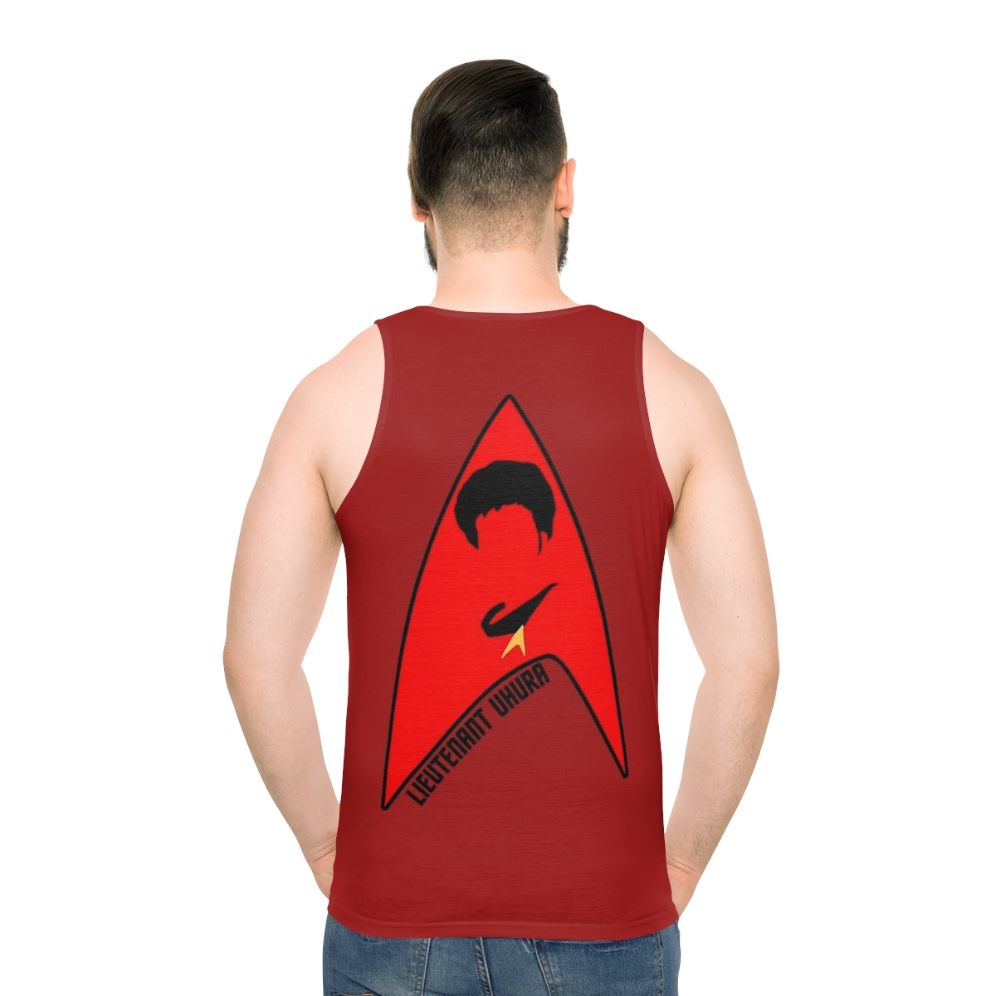 Star Trek Lieutenant Uhura Unisex Tank Top - men back