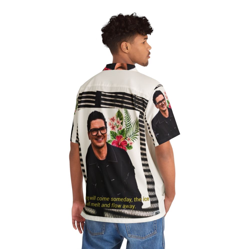 Zak Bagans Paranormal Aesthetic Black and White Hawaiian Shirt - People Back