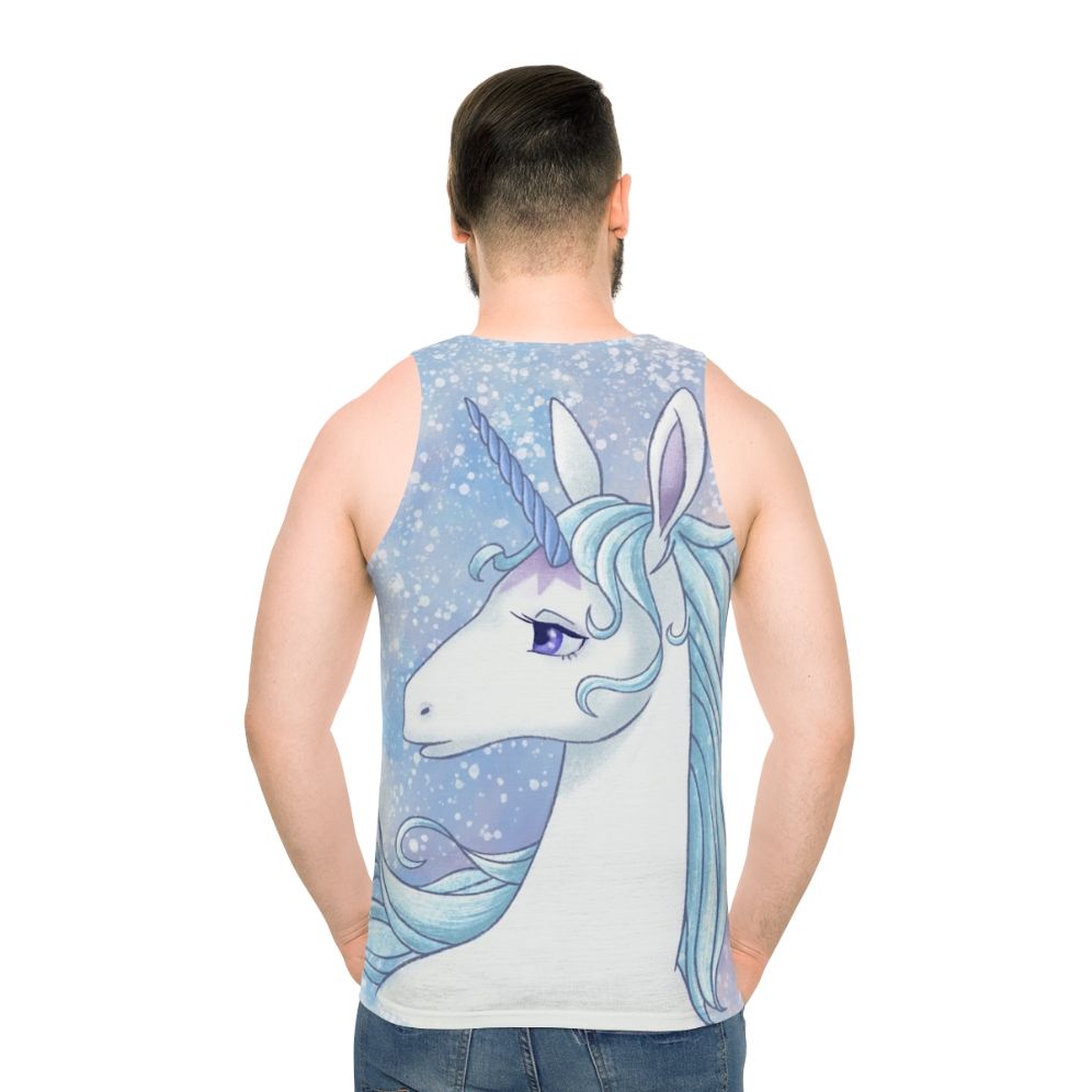 The Last Unicorn Unisex Fantasy Tank Top - men back