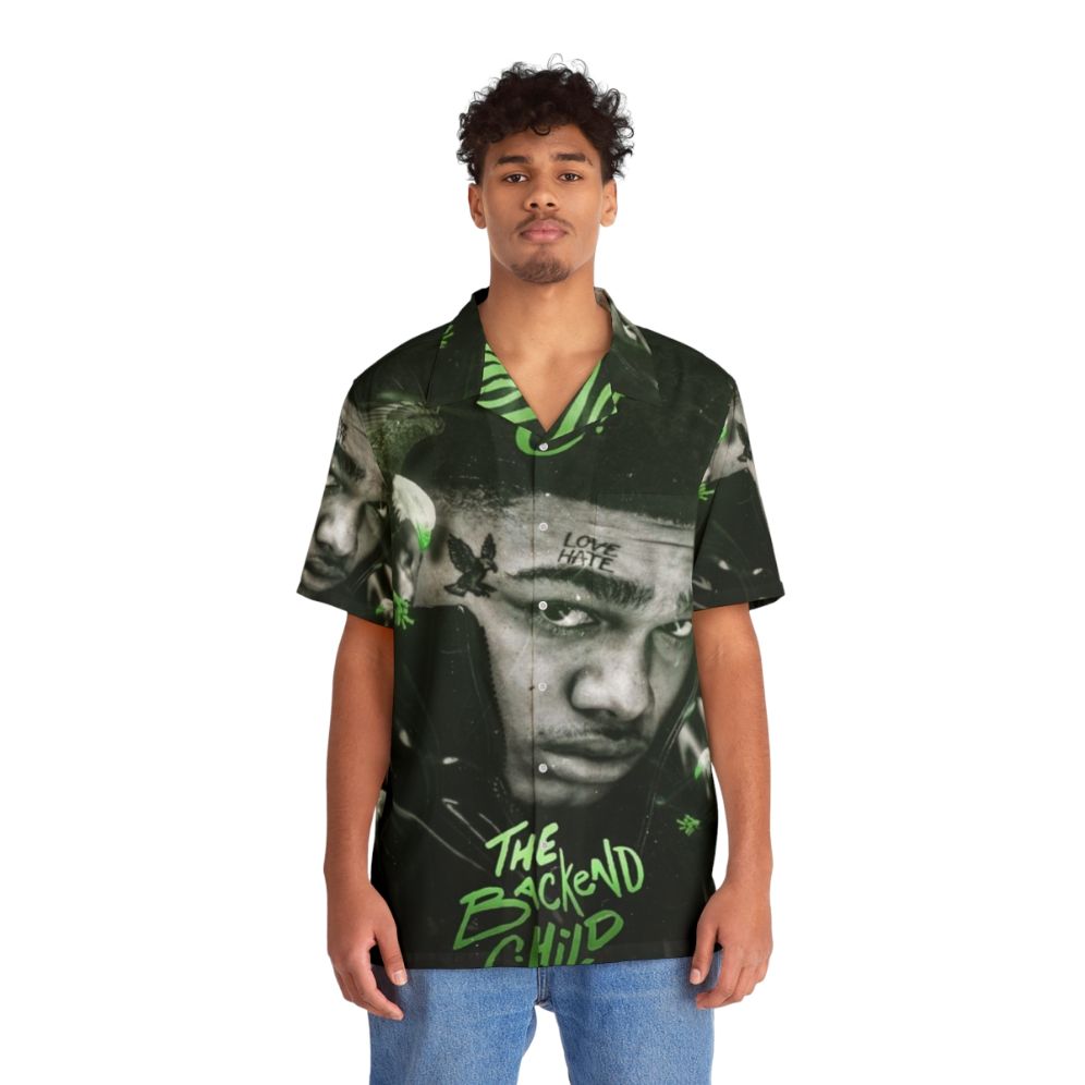 Nocap Hawaiian shirt featuring tropical patterns and vibrant colors - People Front