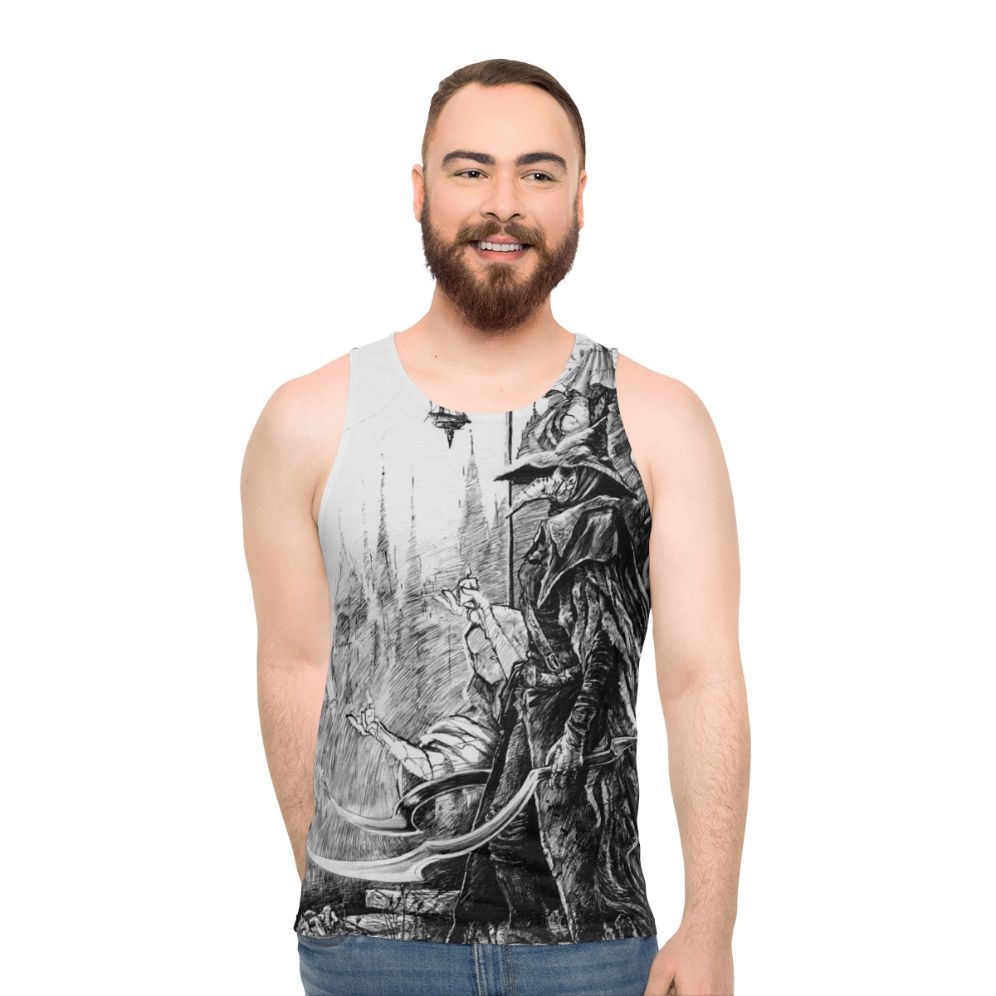 Bloodborne Eileen the Crow Unisex Tank Top - men