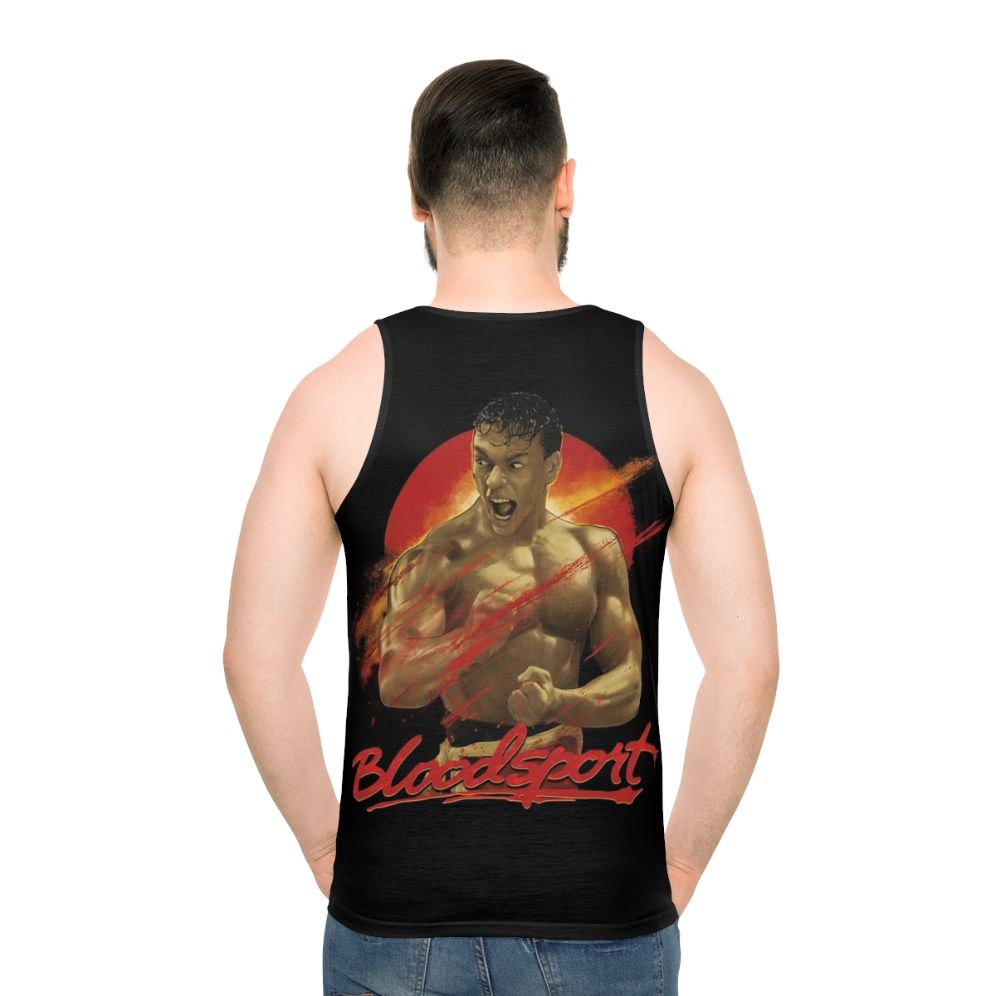 Bloodsport Retro Unisex Tank Top - men back