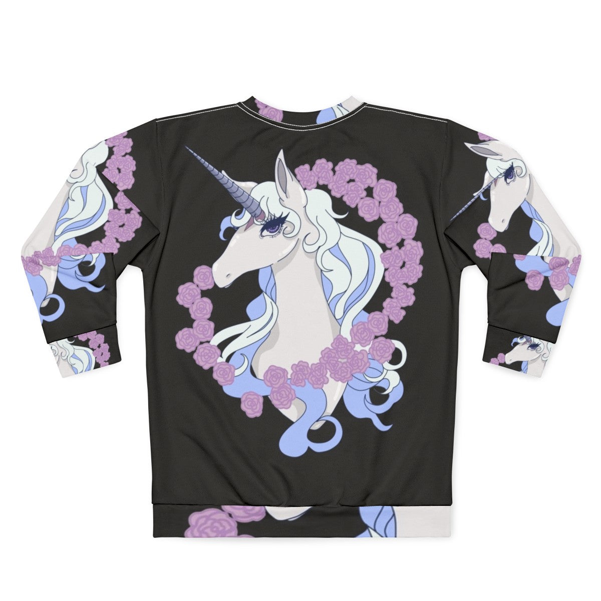 The Last Unicorn Lady Amalthea Sweatshirt featuring the main character - Back