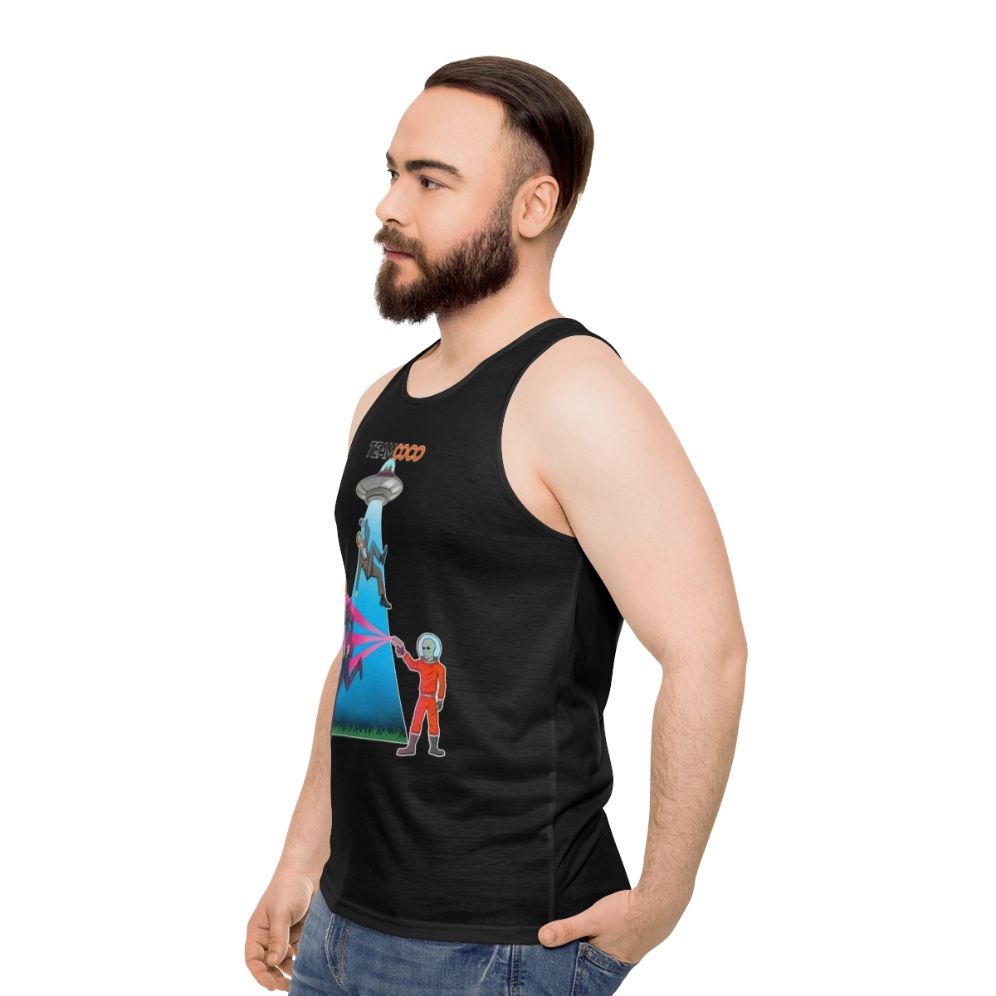 Team Coco Alien Abduction Unisex Tank Top - men side