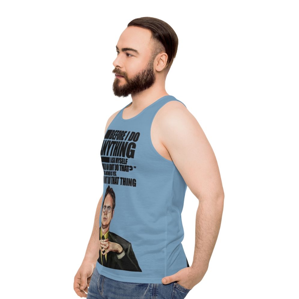 The Office Dwight K. Schrute Unisex Tank Top - men side