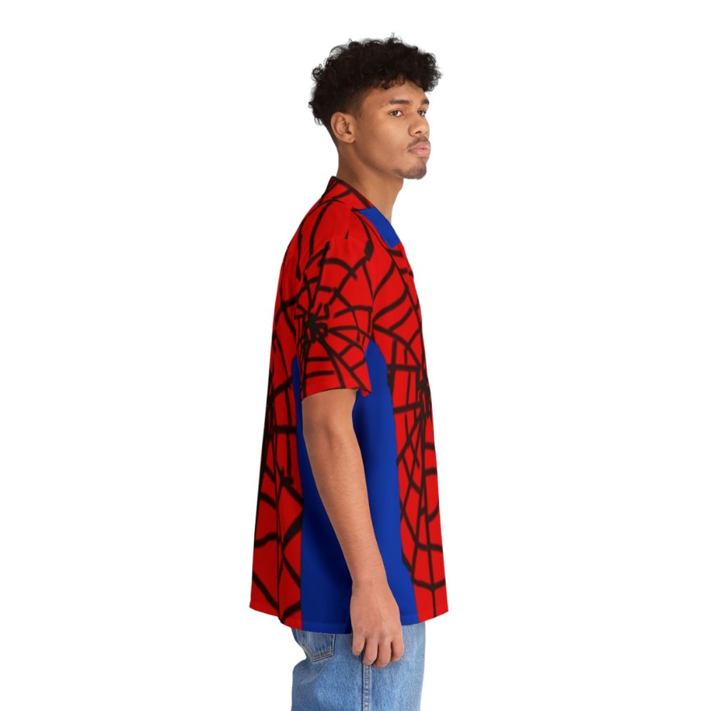 Spiderman Hawaiian Shirt with Tropical Print - People Pight