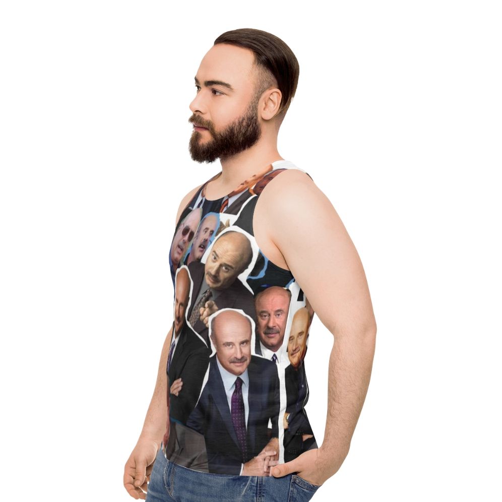 Dr Phil Inspired Unisex Tank Top - men side