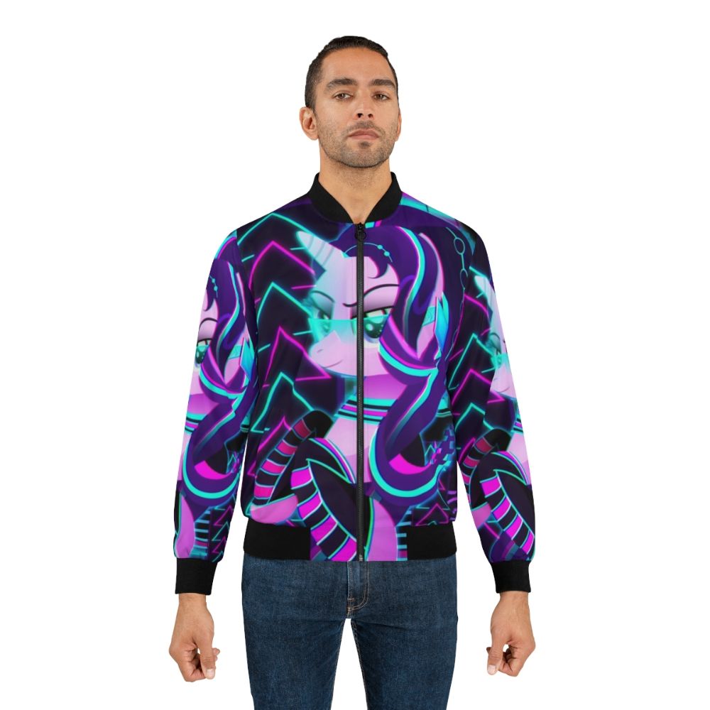 Synthwave bomber jacket featuring Starlight Glimmer from My Little Pony: Friendship is Magic - Lifestyle