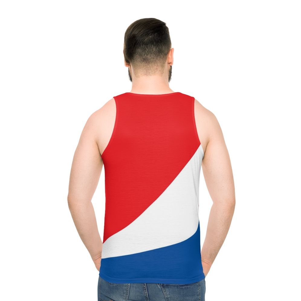 Pepsi logo unisex tank top - men back