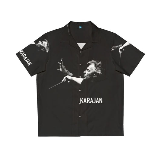 Karajan Hawaiian Shirt with Musical Instruments and Symbols