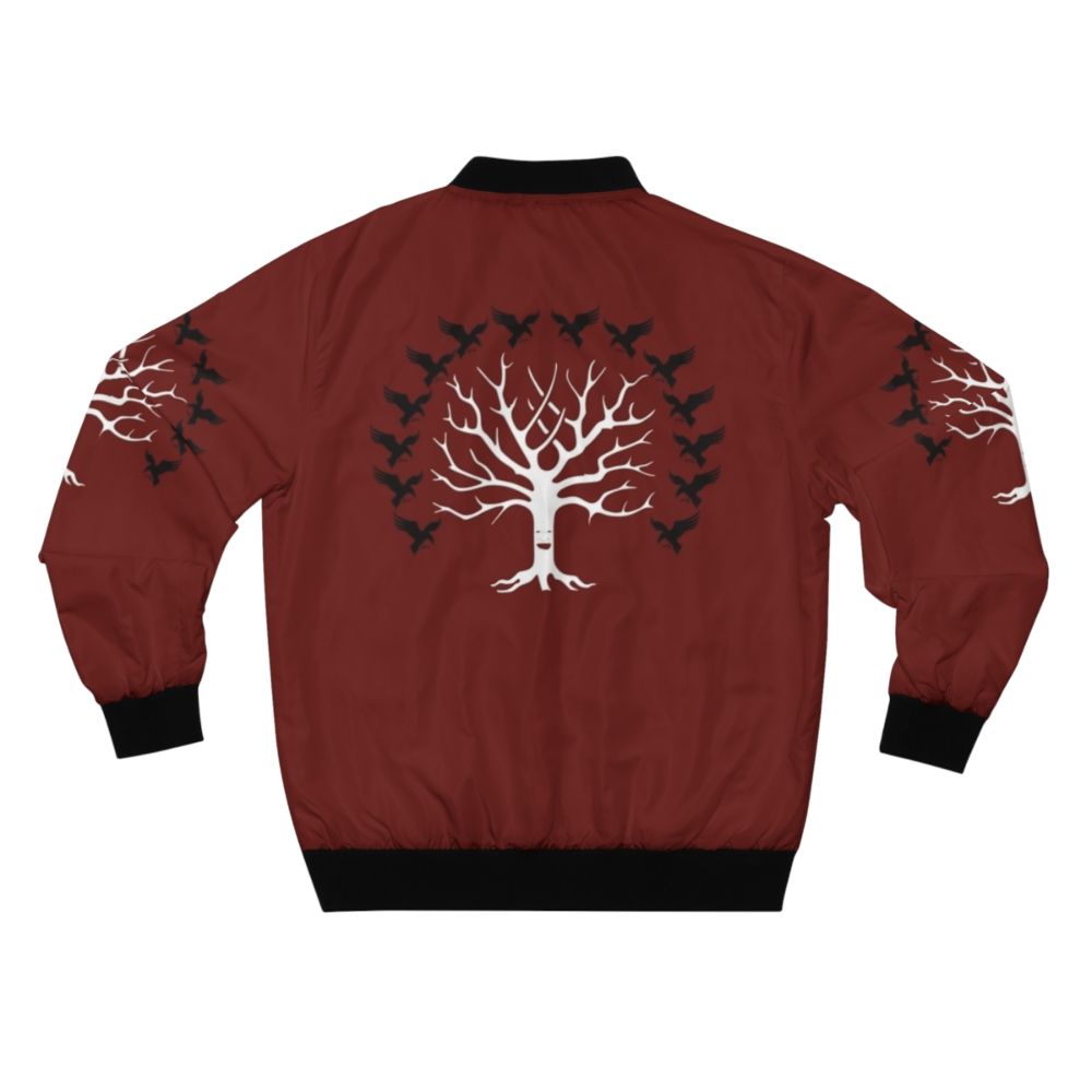 House Blackwood Bomber Jacket with Direwolf Sigil Design - Game of Thrones Inspired - Back