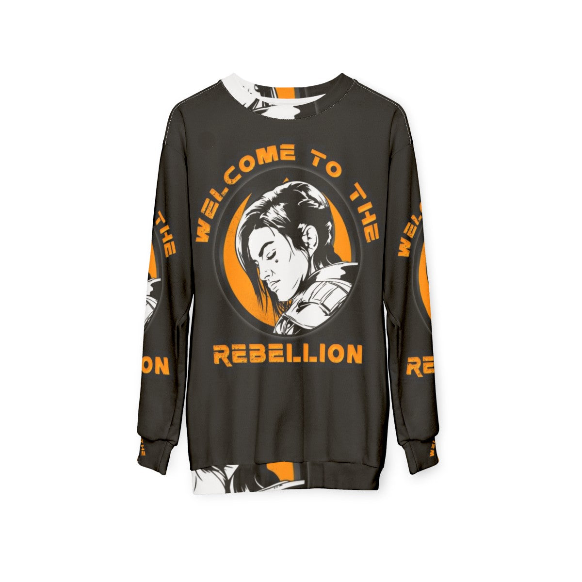 Gina Carano "Welcome to the Rebellion" Sweatshirt - hanging