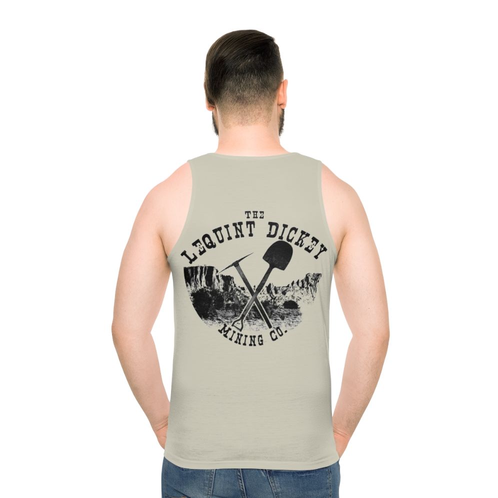 Vintage mining company unisex tank top - men back