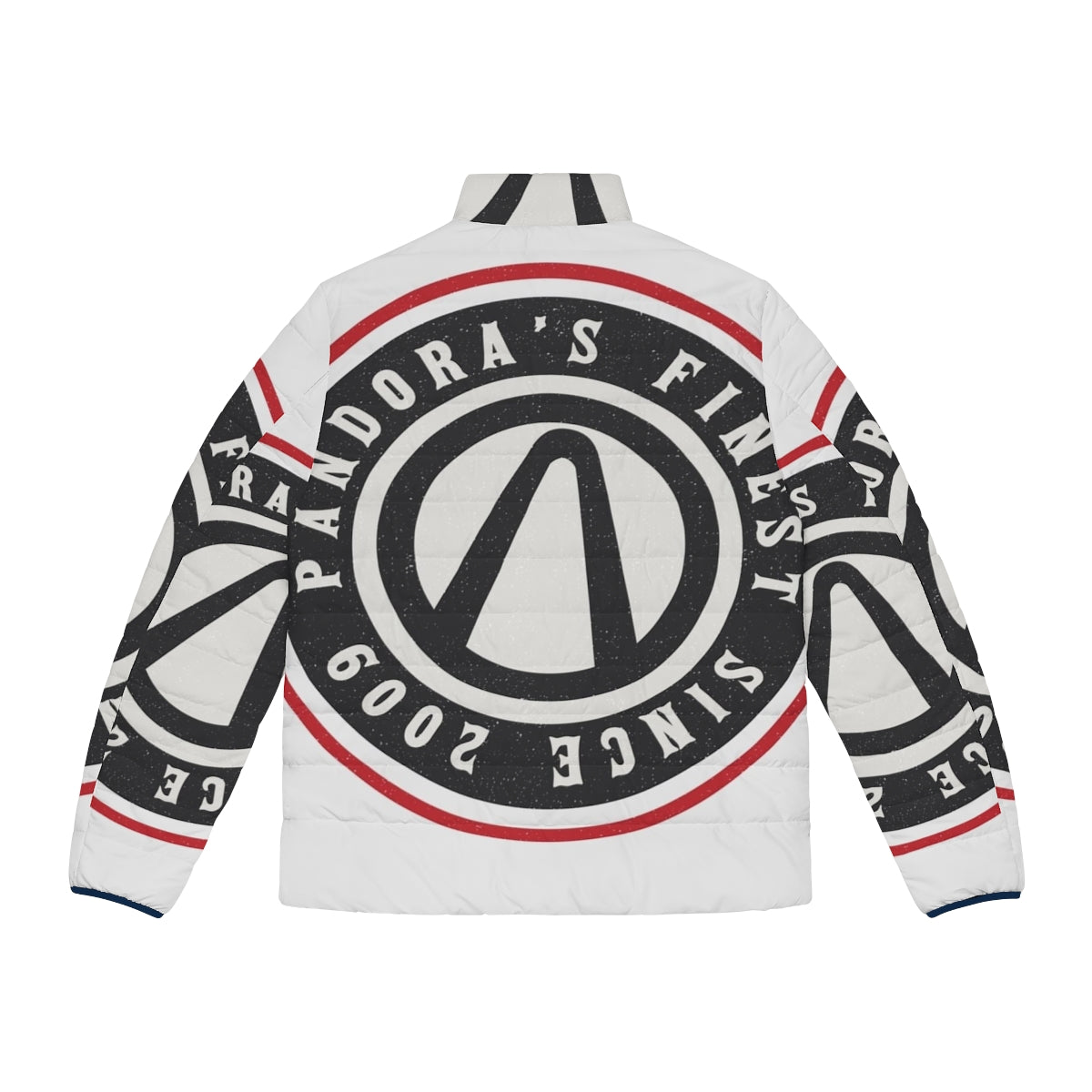 Borderlands Puffer Jacket featuring the iconic Borderlands logo - Back