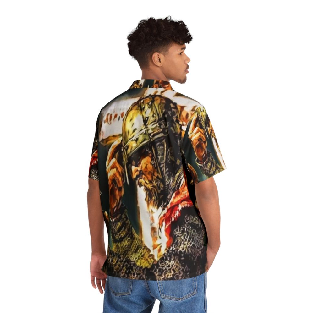 Crusader Knight Usyk Champion Hawaiian Shirt - People Back