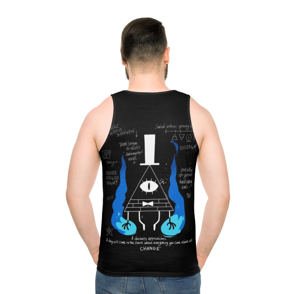 Bill Cipher Unisex Tank Top - men back