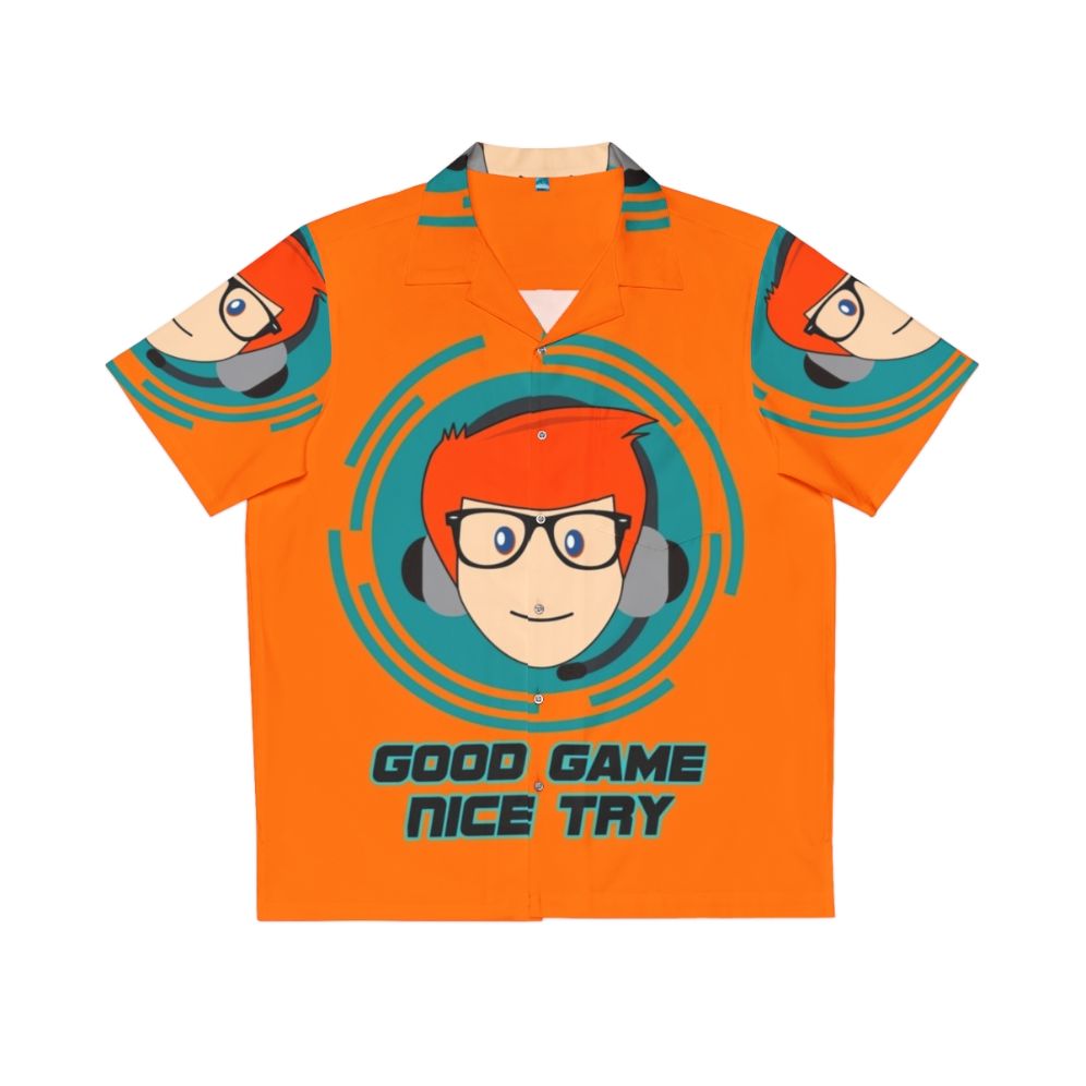 Conan O'Brien "Team Coco" Hawaiian Shirt with video game and comedy references