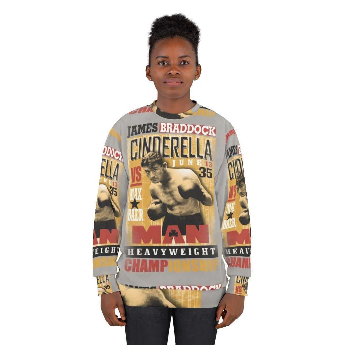 Vintage James Braddock Heavyweight Boxing Sweatshirt - women