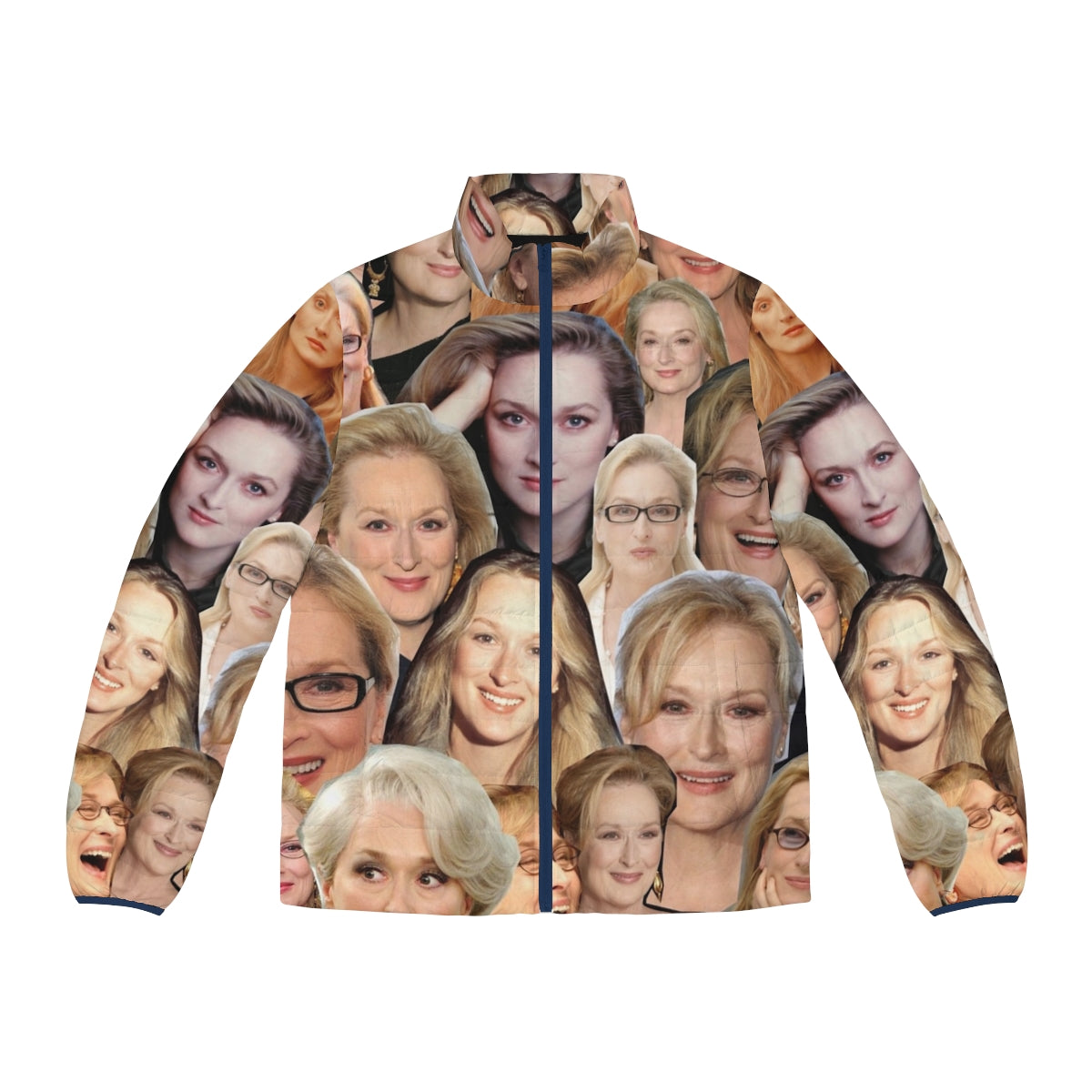 Meryl Streep wearing a puffer jacket