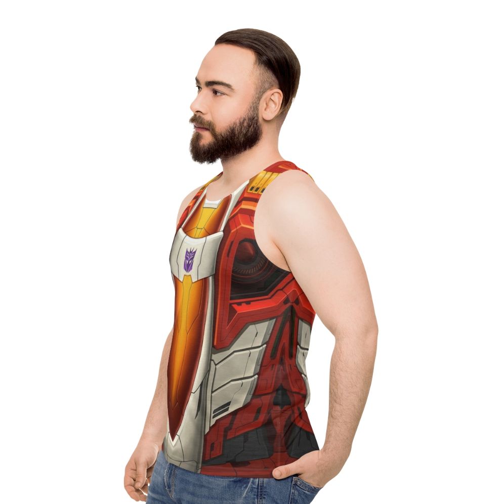 Transformers Starscream Decepticon Unisex Tank Top - men side