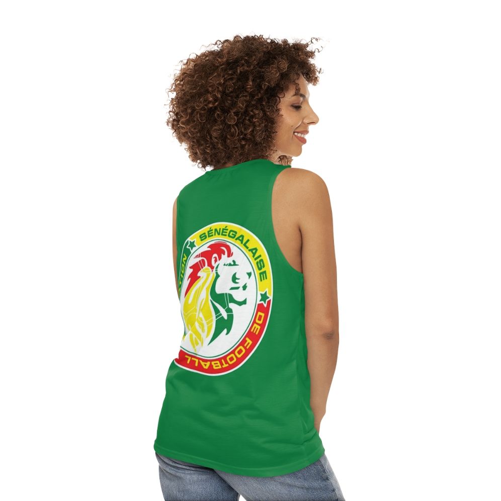 Senegalese Football Team Unisex Tank Top - women back