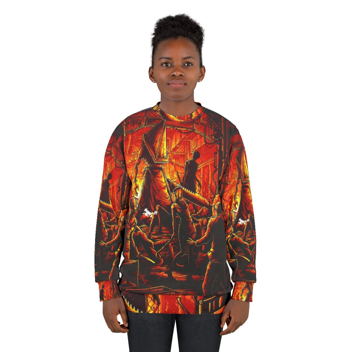 Pyramid Head Silent Hill Horror Game Sweatshirt - women