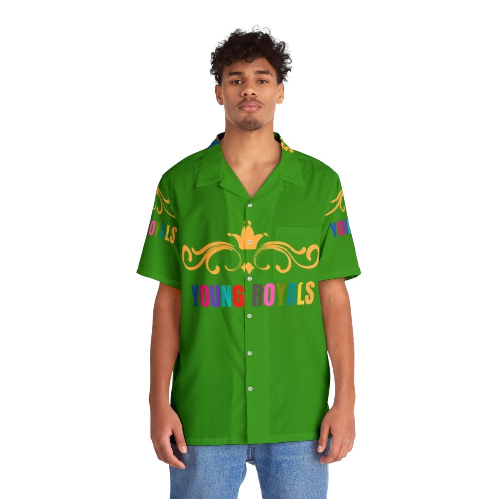 Young Royals Inspired Hawaiian Shirt - People Front