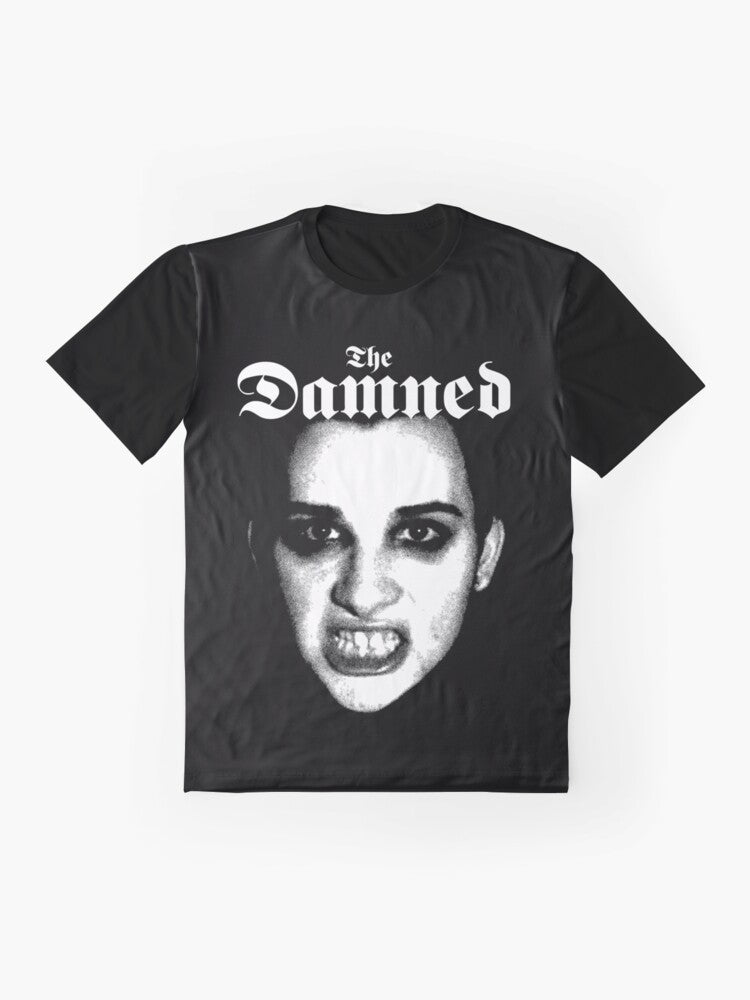 The Damned goth punk band graphic t-shirt - Flat lay