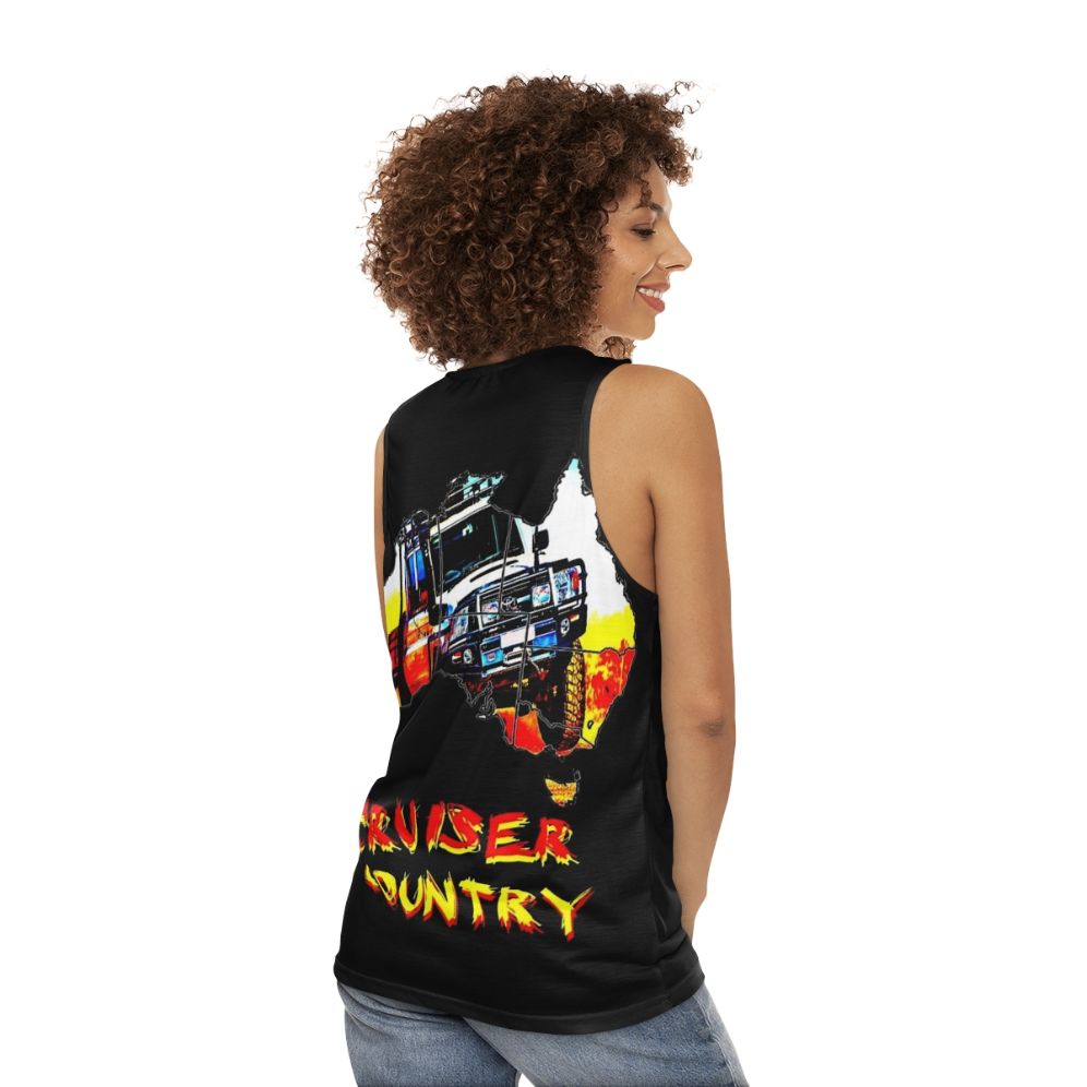 Toyota 79 Series Cruiser Unisex Tank Top - women back