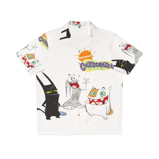 Catscratch Hawaiian Shirt featuring cartoon cat characters