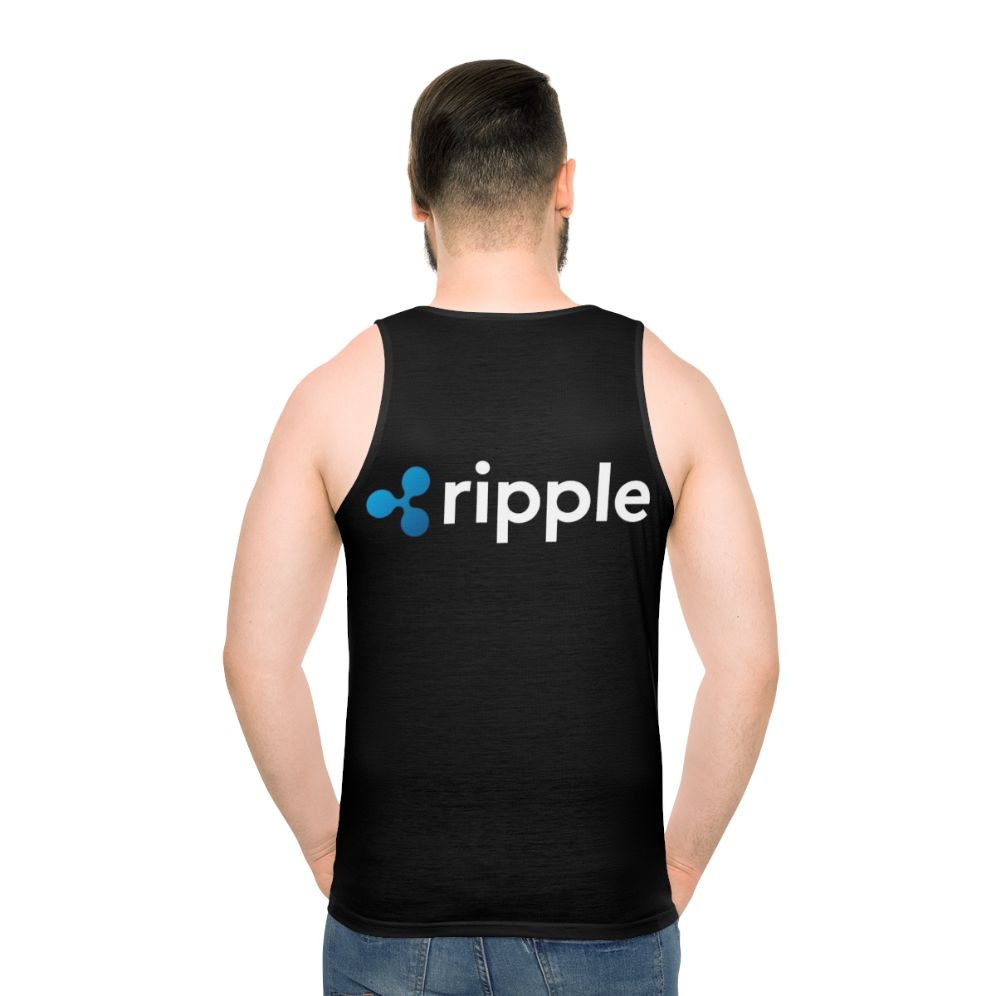 Ripple XRP Crypto Unisex Tank Top - men back