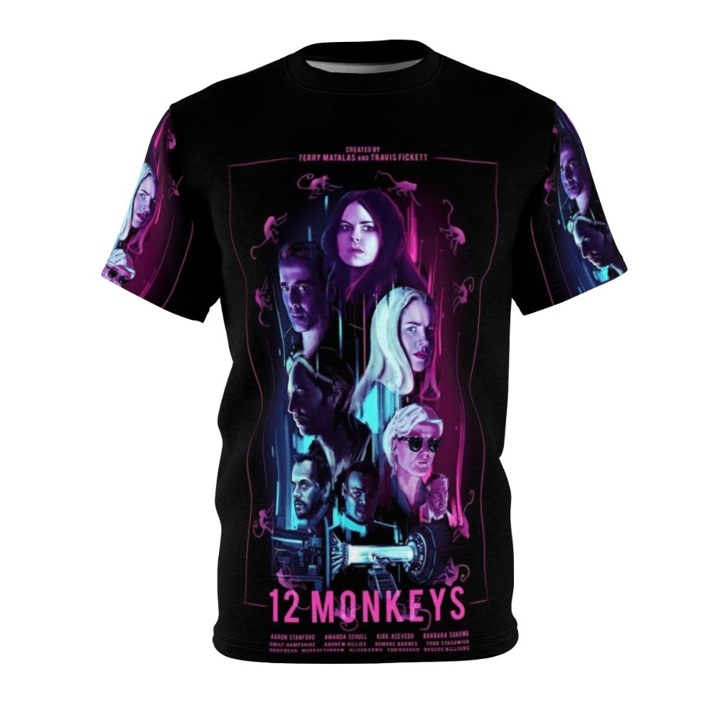 Apocalyptic sci-fi 12 Monkeys inspired t-shirt design