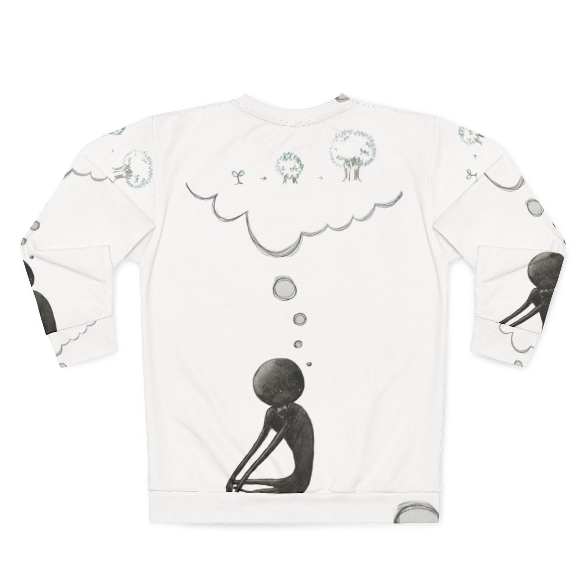 Deemo Thinking About Growing Up Fantasy Sweatshirt - Back